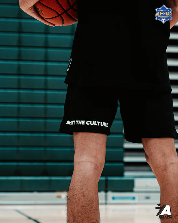 Shift the Culture Mesh Shorts Black